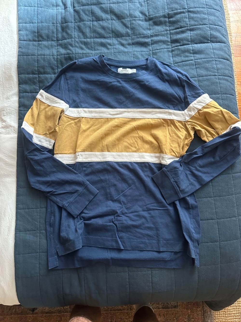 Topman Dark Navy Crew Neck Tee